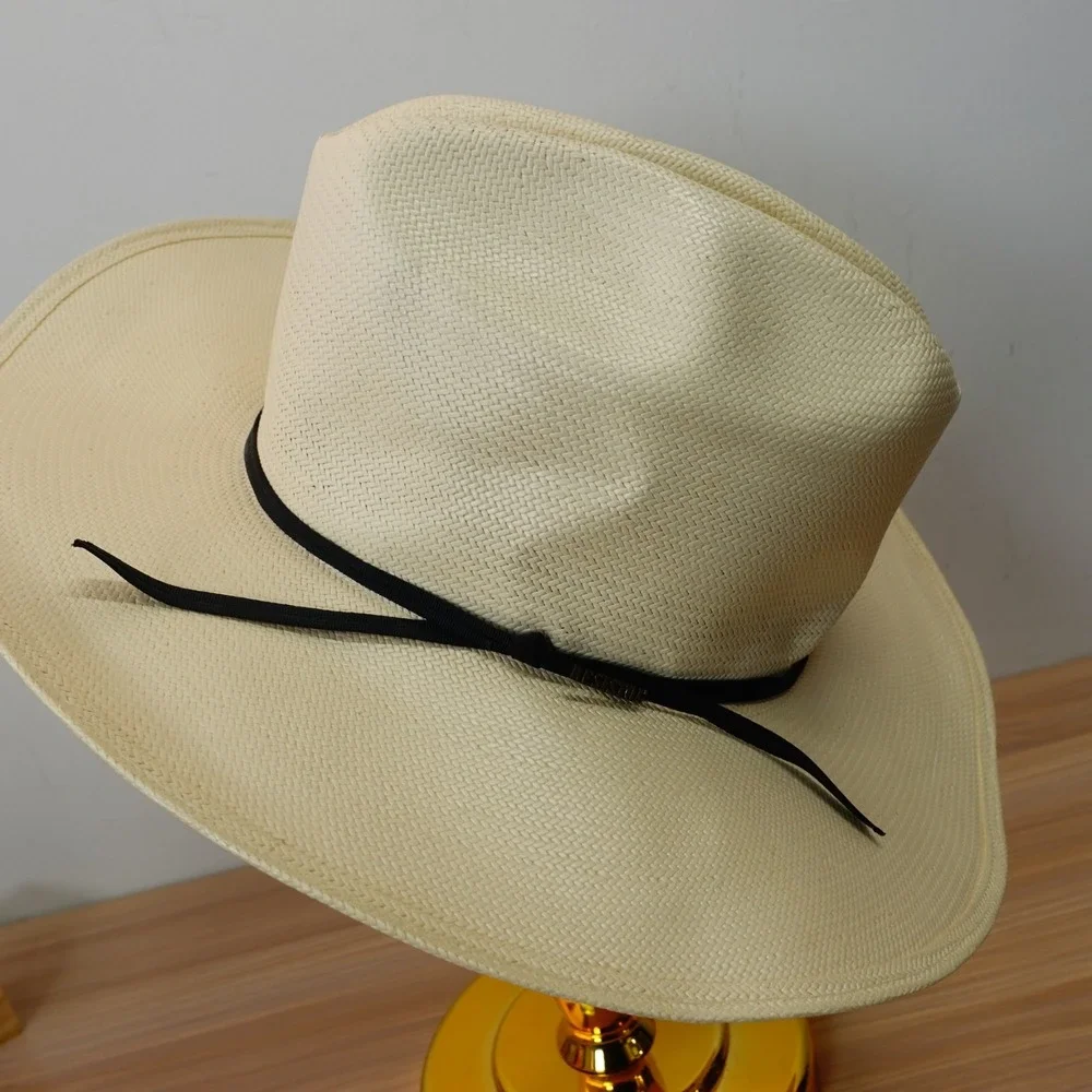 Resistol Cowboy Hat Boys Youth White Straw Western Rodeo Ranch USA Made OS 6 3/4